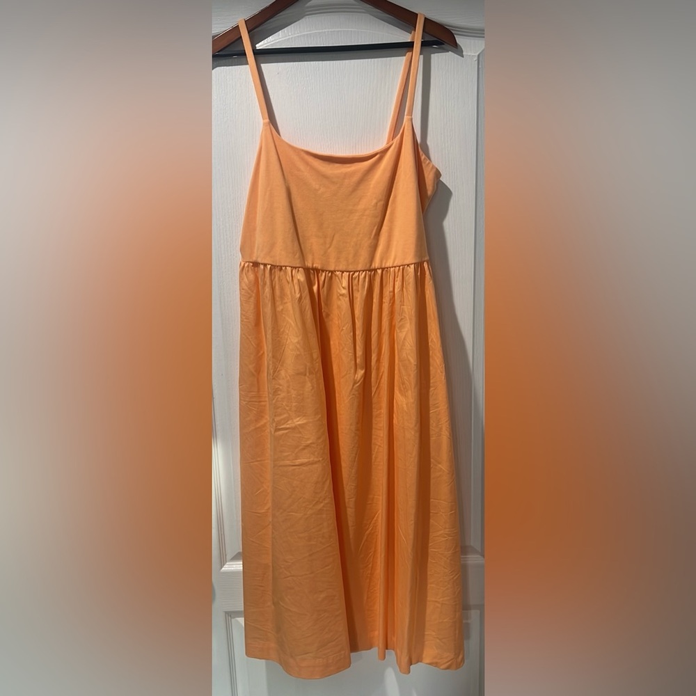 Old Navy Peach Midi Dress-XL - Picture 2 of 4